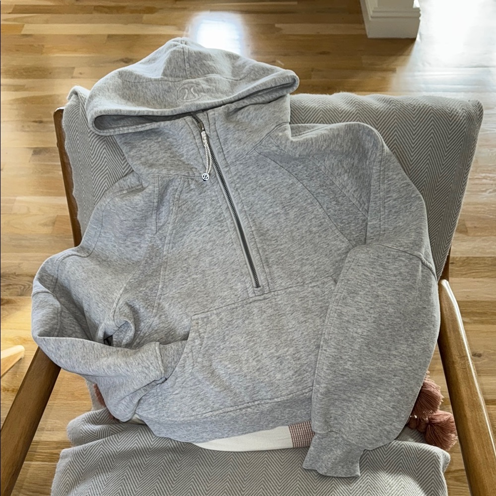 Scuba Oversized Half-Zip Cropped Hoodie XS/S